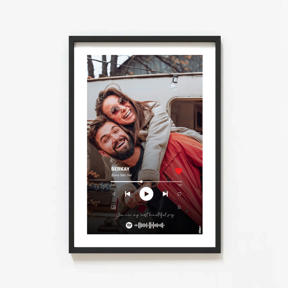 The Love Poster - Renkli - Çerçeveli