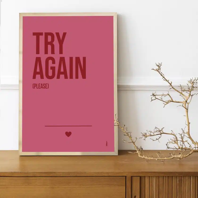 Try Again Poster - Görsel 4