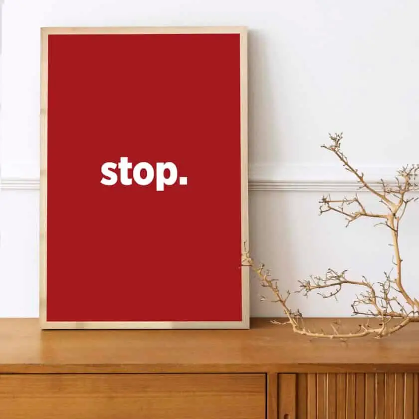 Stop Poster - Görsel 4