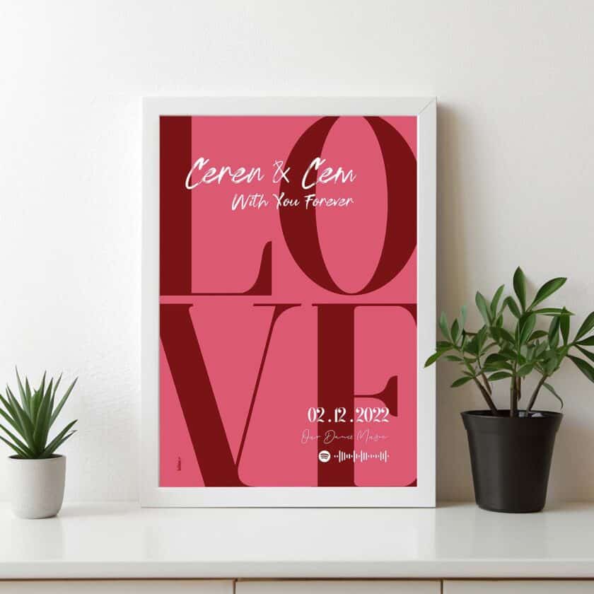 Kişiye özel poster tasarımları. Sevgiliye özel poster tasarımları