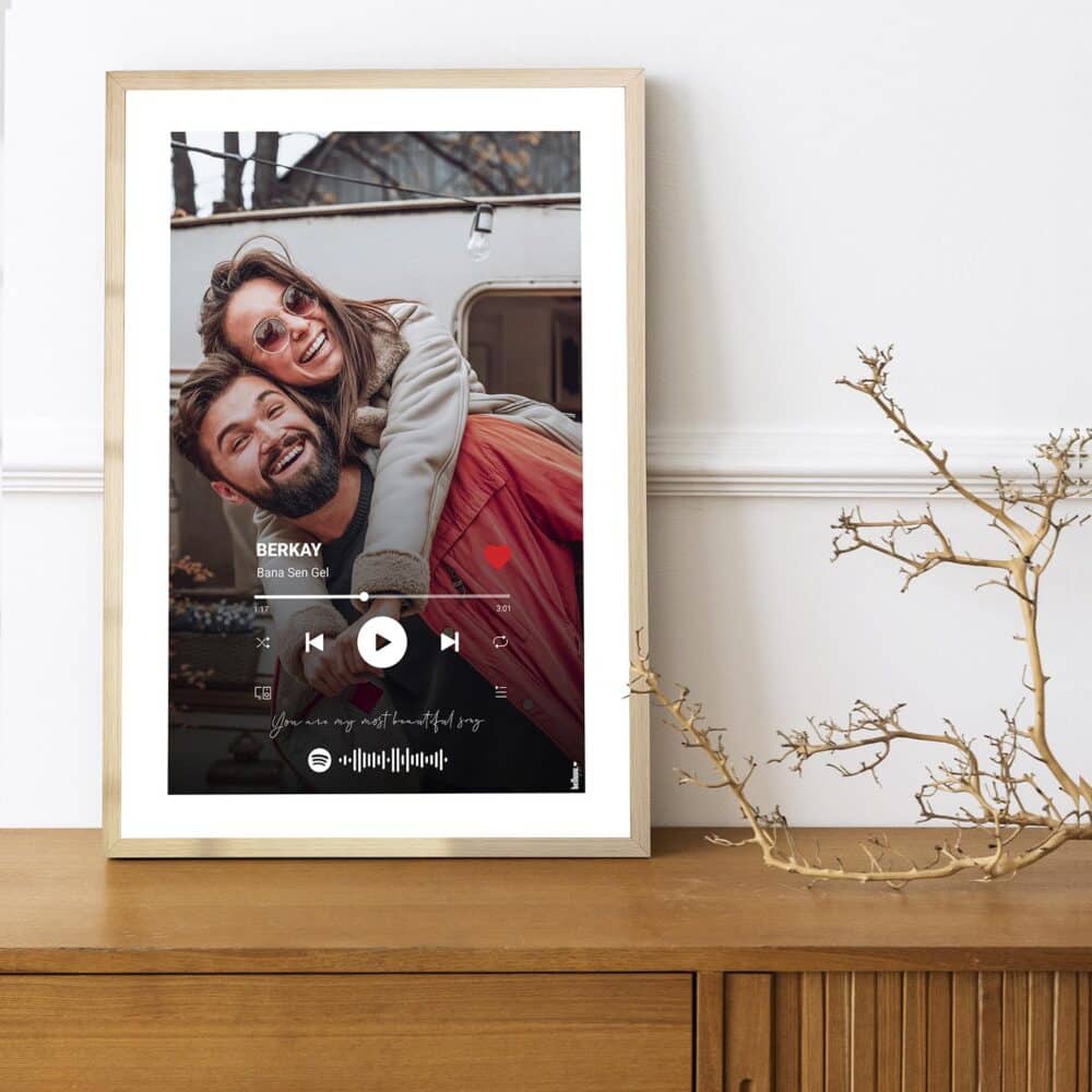 The Love Poster - Renkli - Çerçeveli