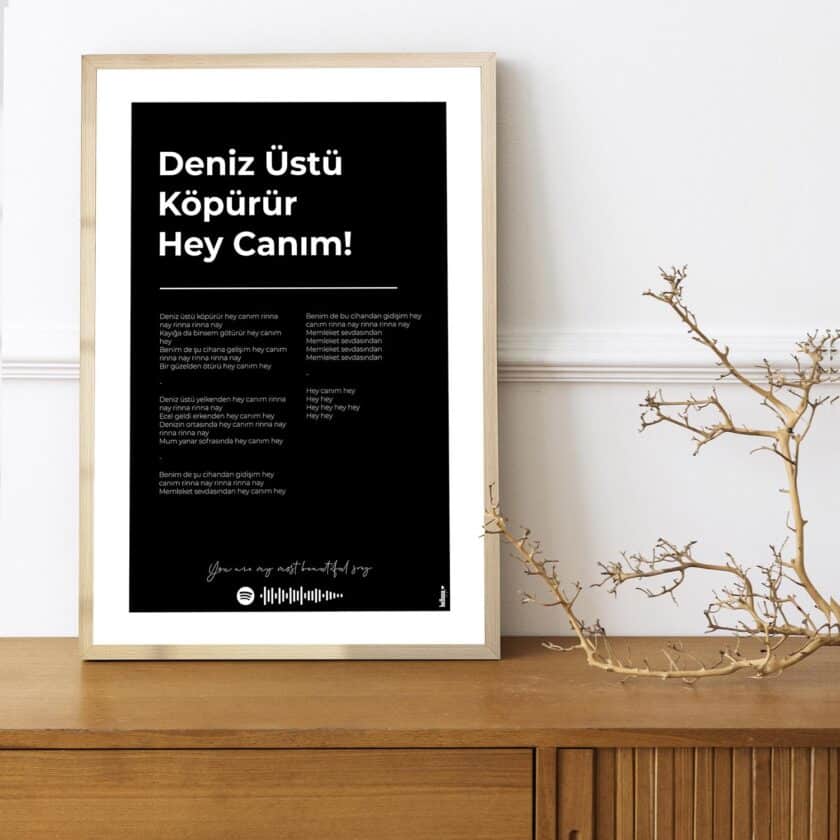Sevgililer gününe özel kişiselleştirilebilir poster tasarımı