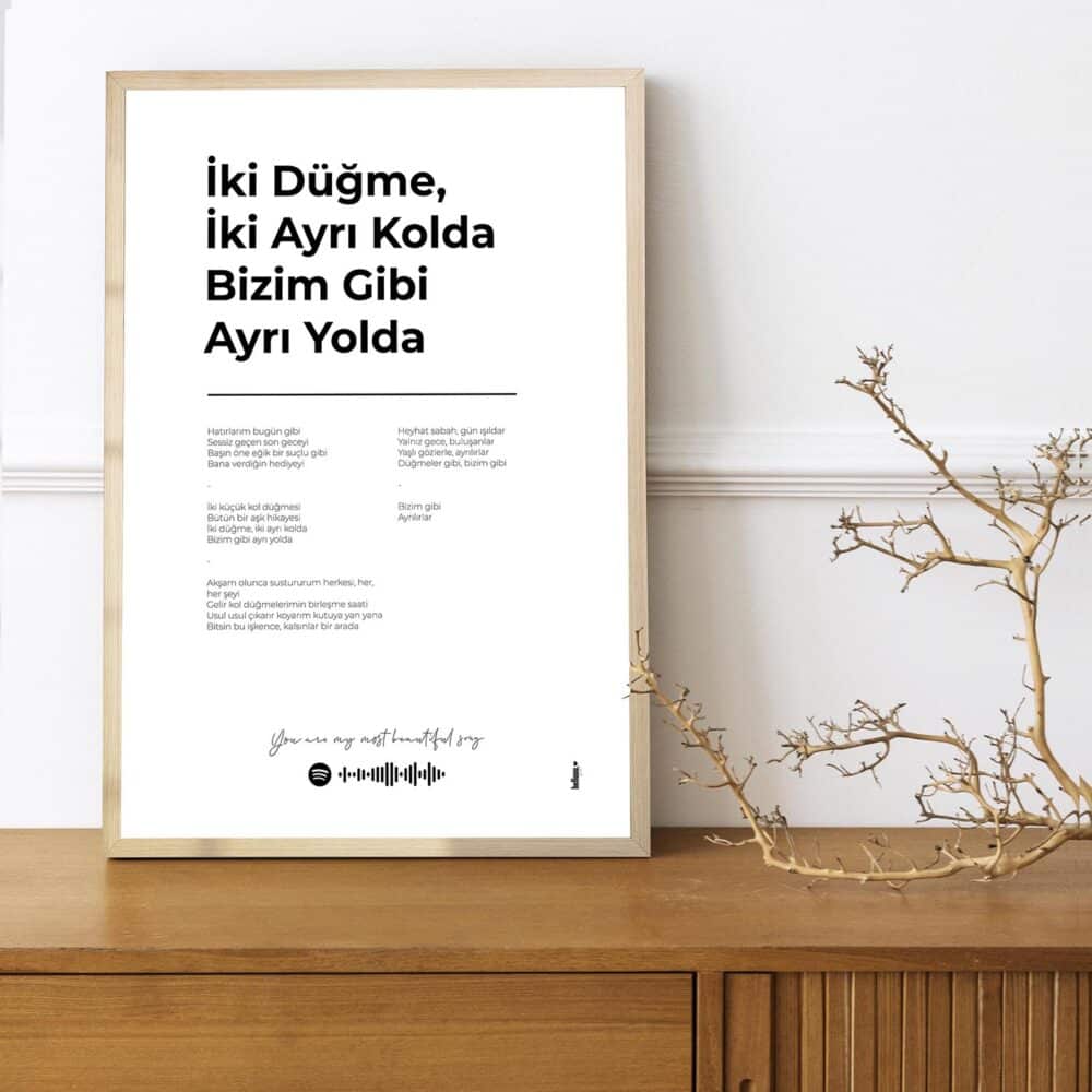 Senin Şarkın Poster (Beyaz)