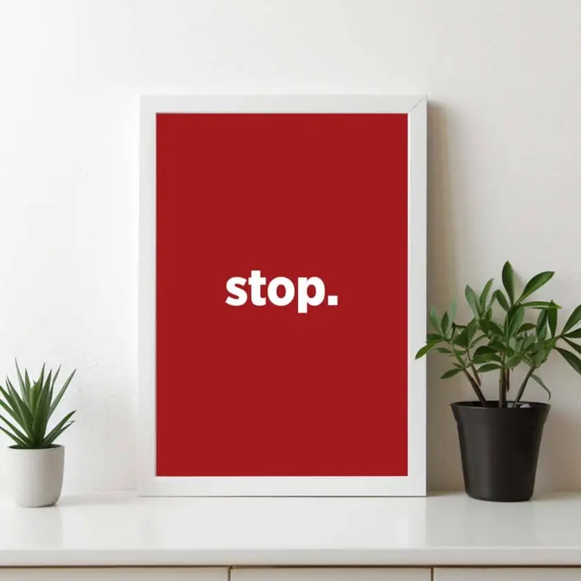 Stop Poster - Görsel 3