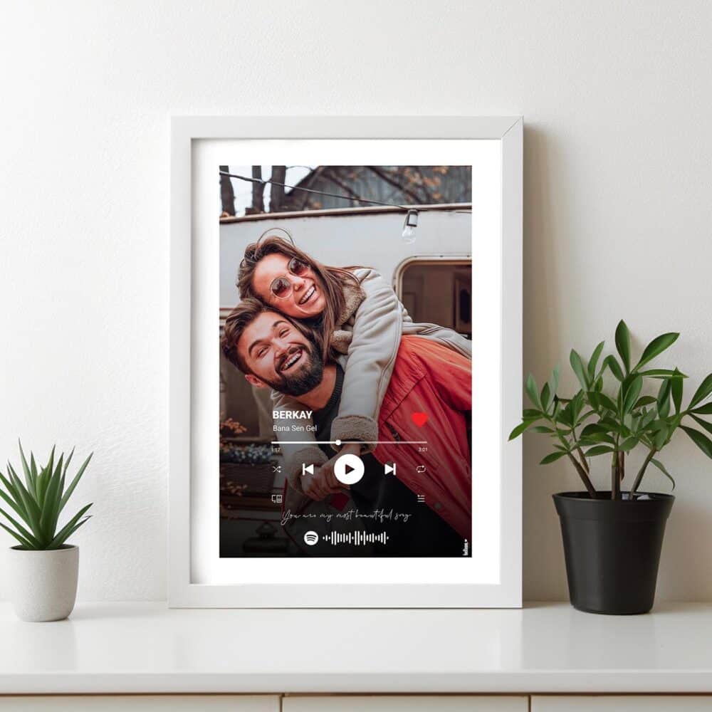 The Love Poster - Renkli - Çerçeveli