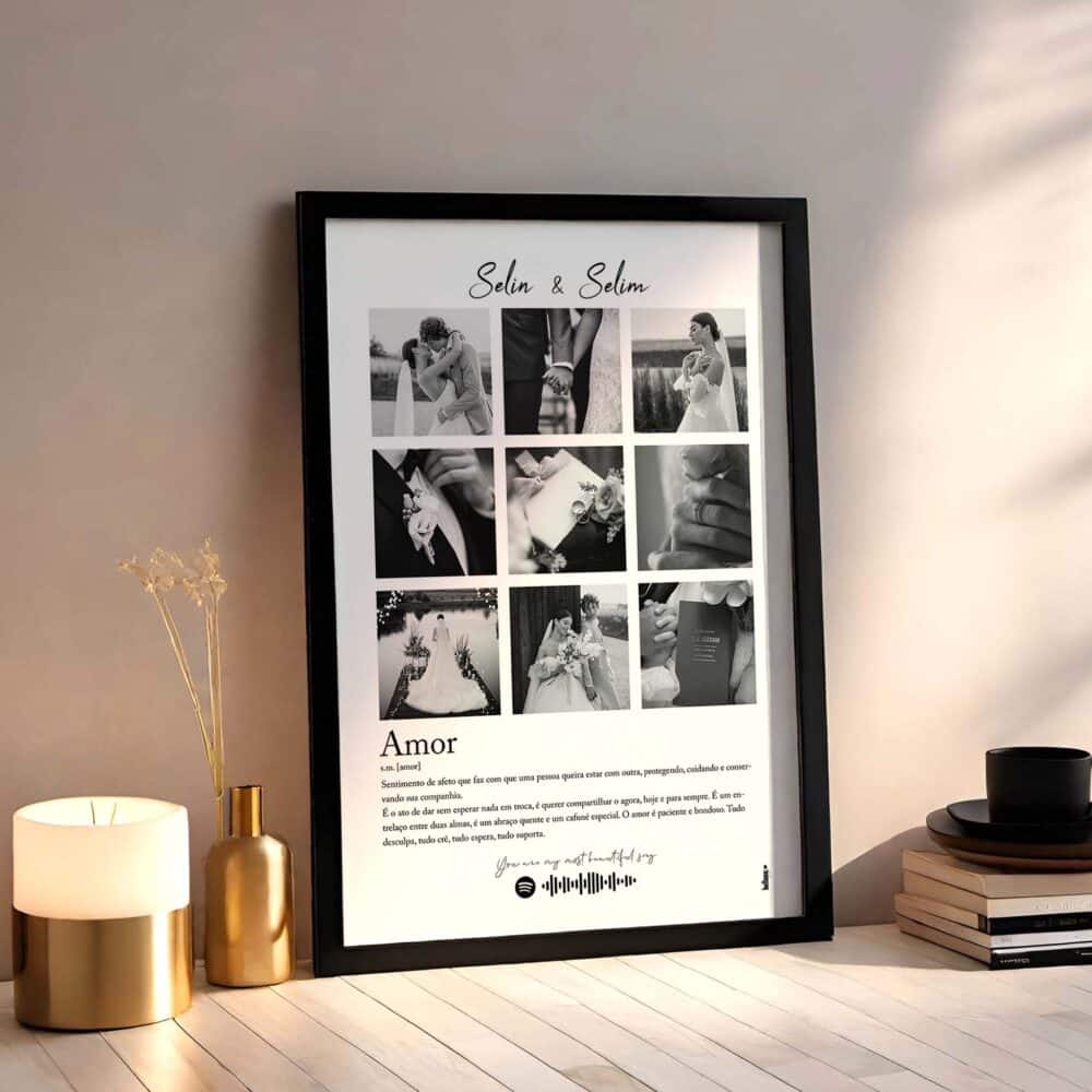 Sevgililer gününe özel kişiselleştirilebilir poster tasarımı