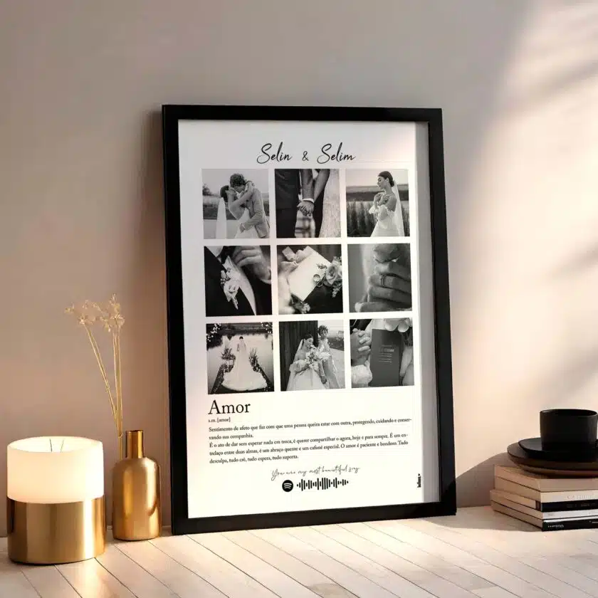 Sevgililer gününe özel kişiselleştirilebilir poster tasarımı