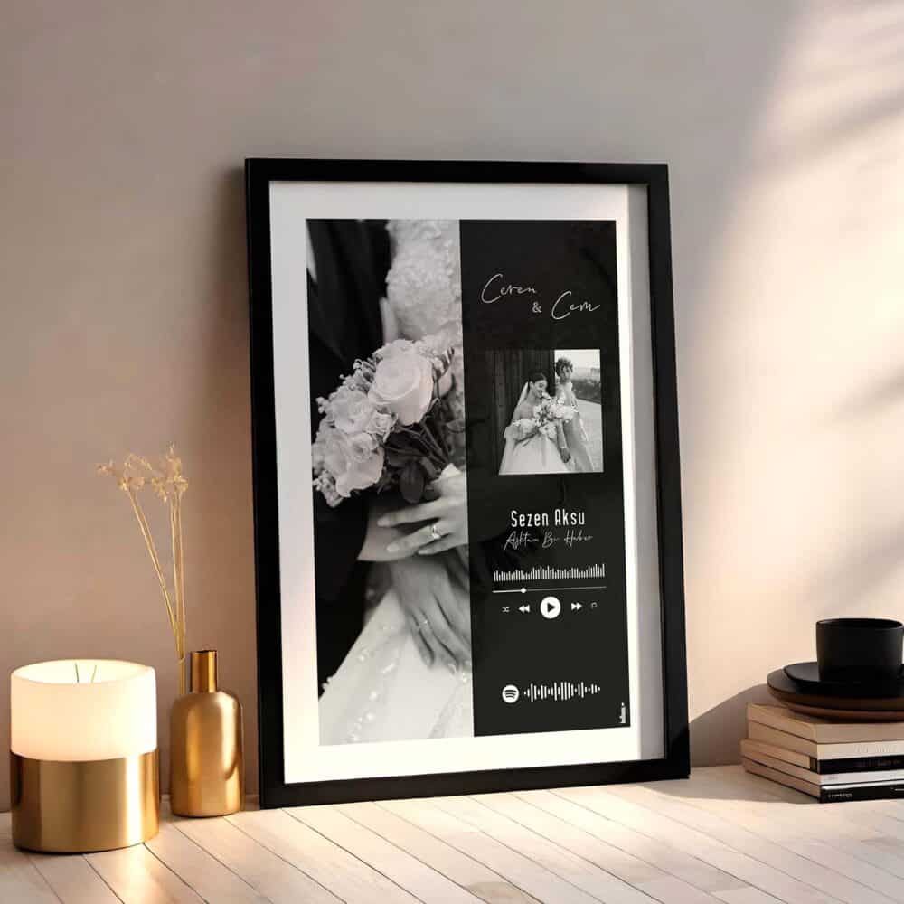Sevgililer gününe özel kişiselleştirilebilir poster tasarımı