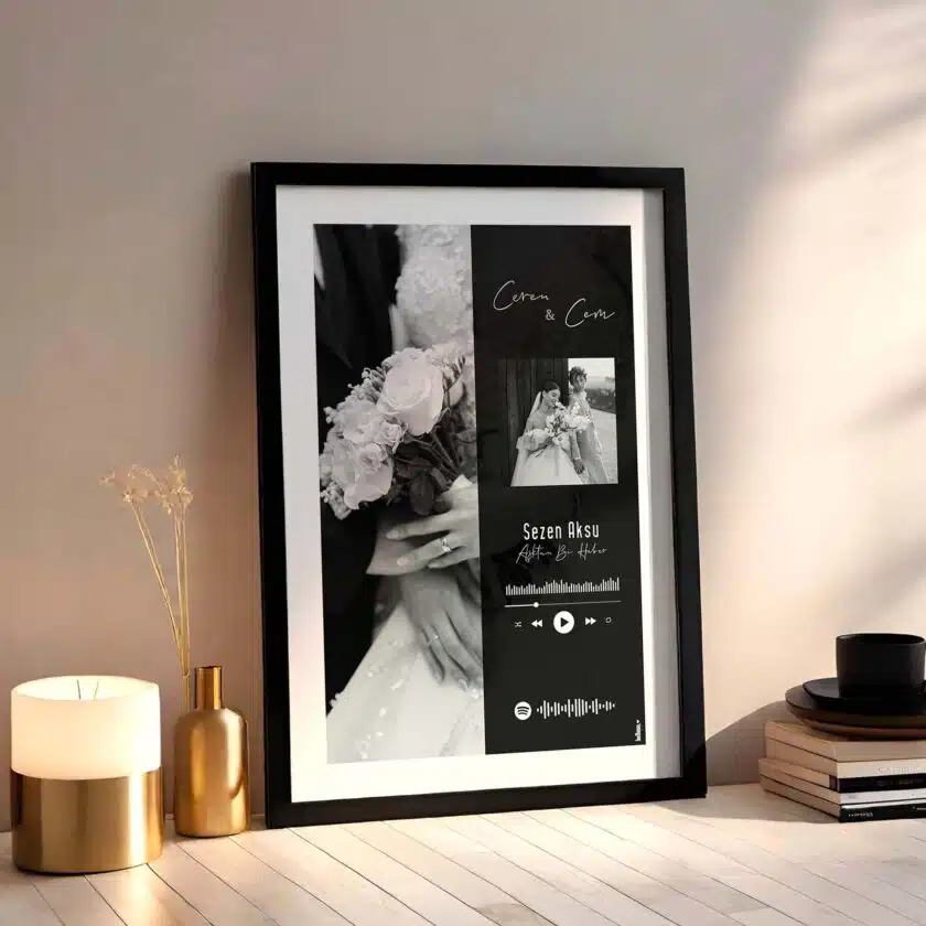 Sevgililer gününe özel kişiselleştirilebilir poster tasarımı