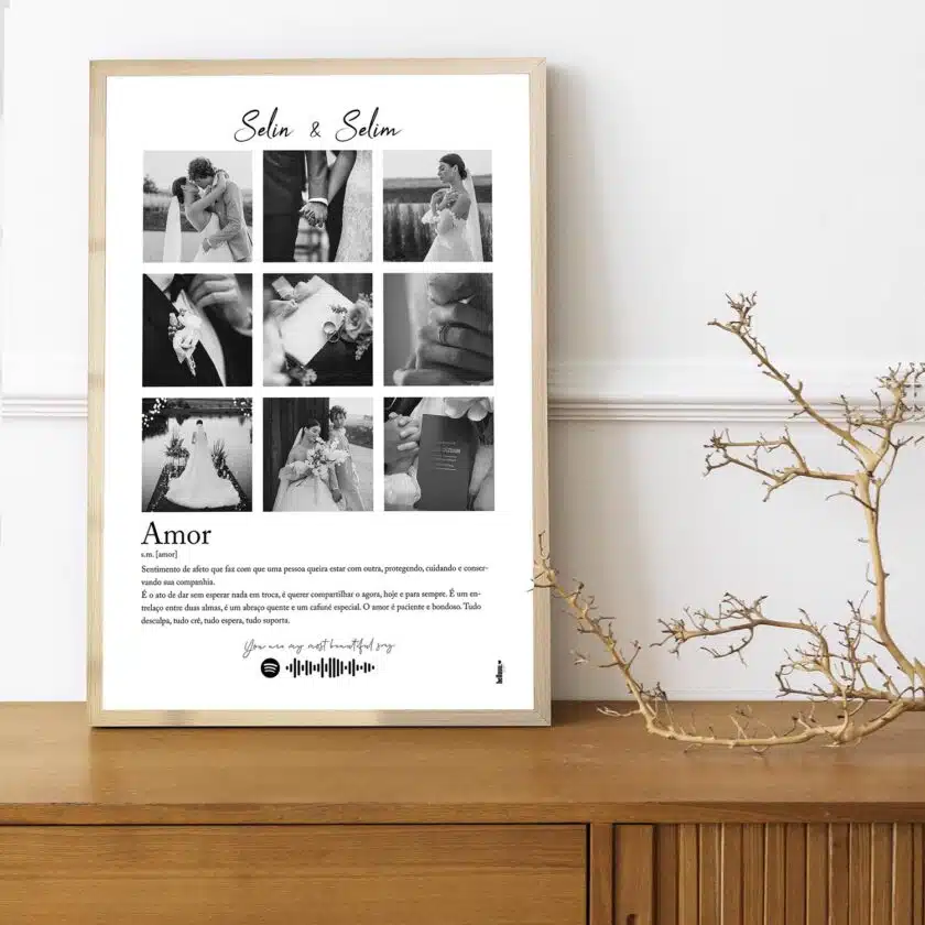 Sevgililer gününe özel kişiselleştirilebilir poster tasarımı