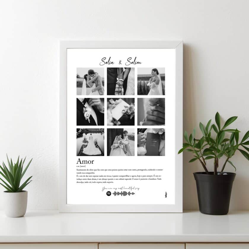 Sevgililer gününe özel kişiselleştirilebilir poster tasarımı