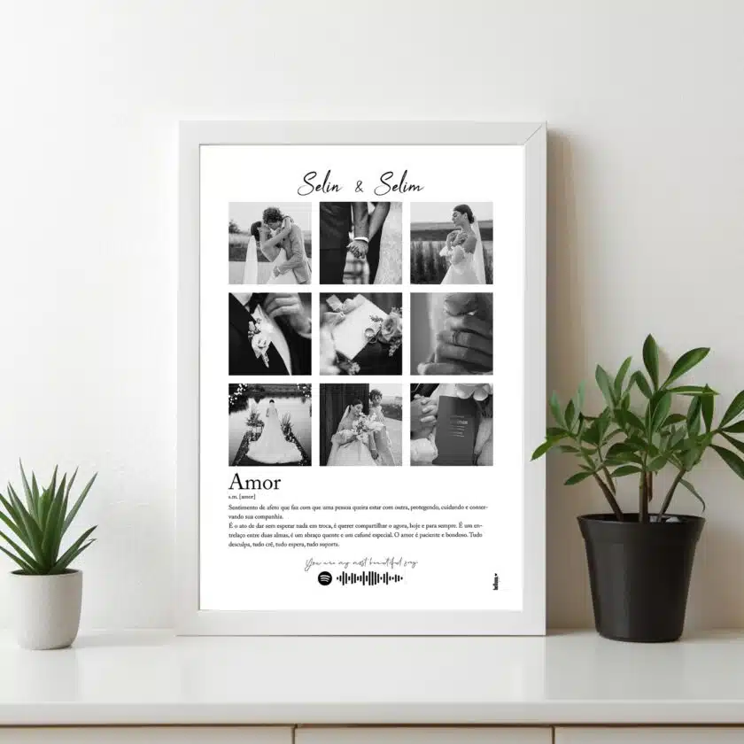 Sevgililer gününe özel kişiselleştirilebilir poster tasarımı